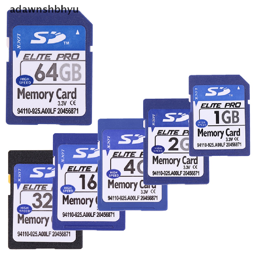 Adawnshbhyu SD Card 1GB 2GB 4GB 8GB 16GB 32GB 64GB Aman Digital Flash Memory Card ID