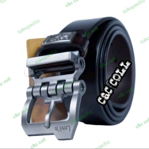 ROBOT Promo SABUK KEPALA PRIA IKAT ASLI GESPER MODEL PINGGANG TUSUK KULIT Limited