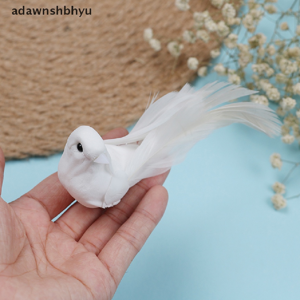 Adawnshbhyu 1PCS Mainan Hias mini Busa Buatan Bulu mini Burung craft birds pro ID