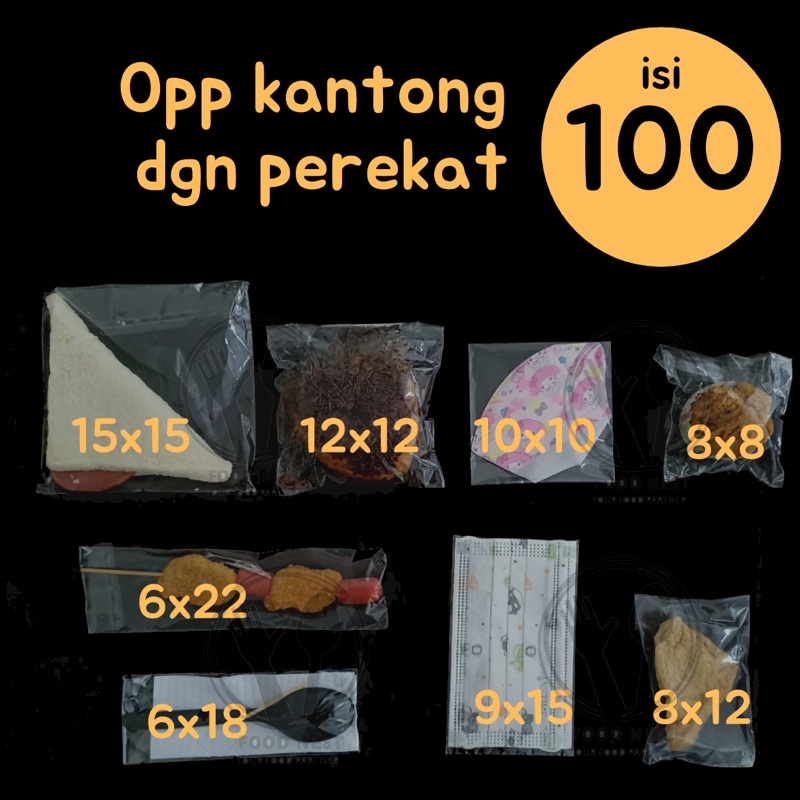 PLASTIK OPP LEM PLASTIK OPP KECIL MURAH UKURAN 6X18 OPP 9X15 OPP 10X10 OPP 12X12 OPP 15X15 PLASTIK UNDANGAN BENING OPP LEM PLASTIK SENDOK OPP SENDOK PLASTIK ROTI PLASTIK BOLU PLASTIK BUNGKUS KUE BASAH PLASTIK JAJAN PASAR PLASTIK SEAL PLASTIK SNACK PEREKAT