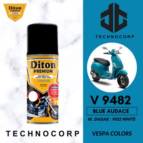 

CAT DITON PREMIUM V 9482 BLUE AUDACE / VESPA BIRU METALLIC