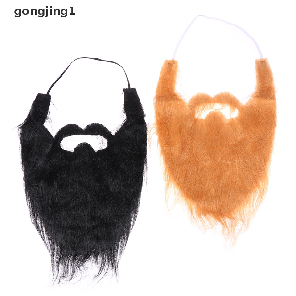 Ggg Handmade Wig Jenggot Topi Wig Crochet Kumis Halloween Dekorasi Pesta Wig Props ID