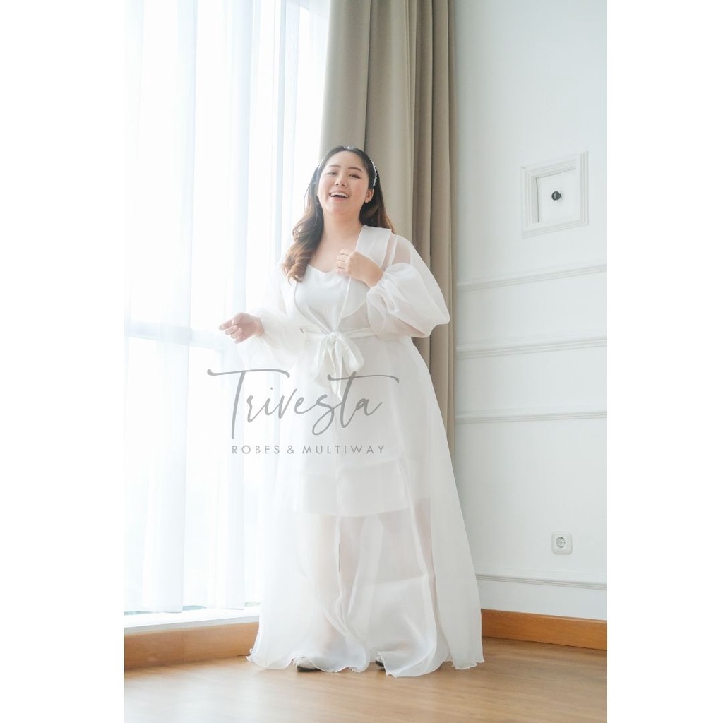 [BIG SIZE] AURORA ROBE-KIMONO ROBE PENGANTIN WEDDING ROBE