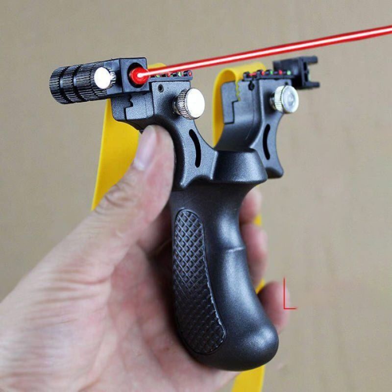 Ketapel Sinar Laser Terbaru Slingshot Tactical Bidikan Akurat Plus Karet