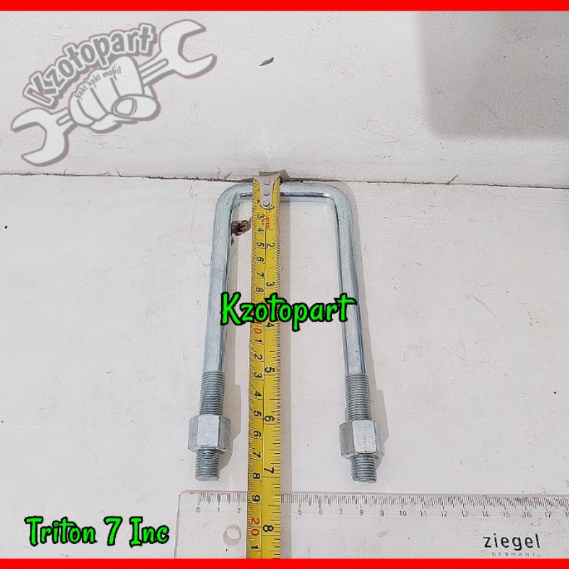 Spring U Bolt Kawel Behel Pengikat Per Clamp Per Triton 7inc