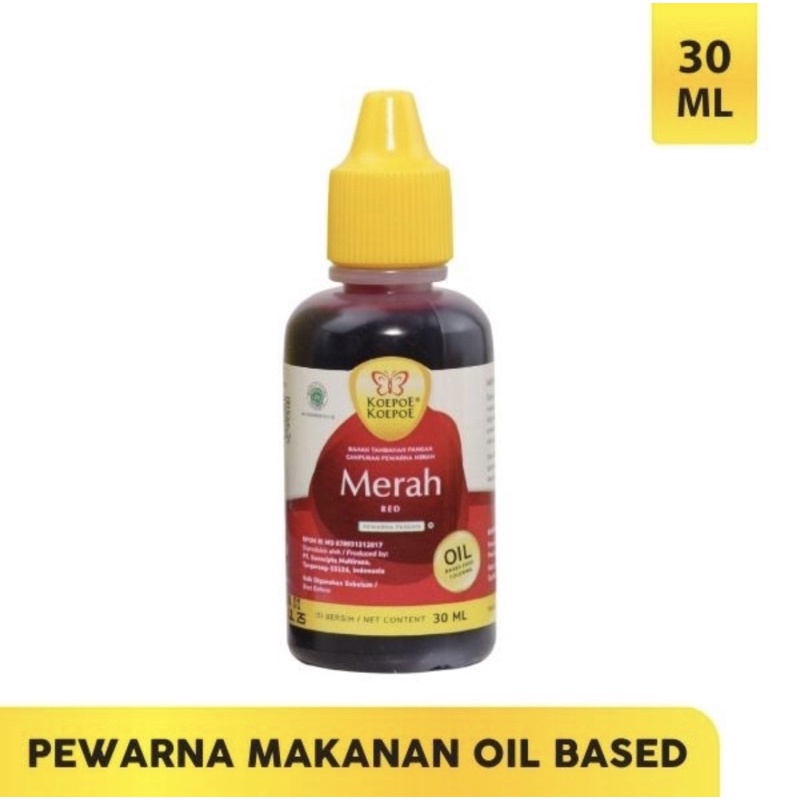 PEWARNA MERAH OIL BASE 30 ML