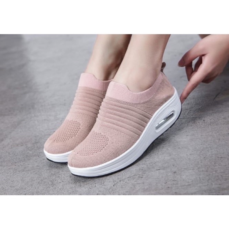 GROSIRTAS &quot;FREE BOX&quot; LV0161 Sepatu Selop Wanita Import Sepatu Slip On Wanita Tanpa Tali Polos Kualitas Premium