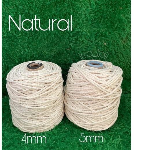 

New - Tali katun natural Broken white 1kg ジ