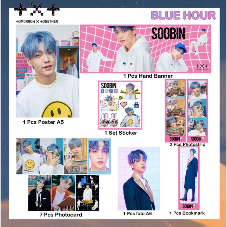 Fankit TXT blue Hour, paket hemat ot5