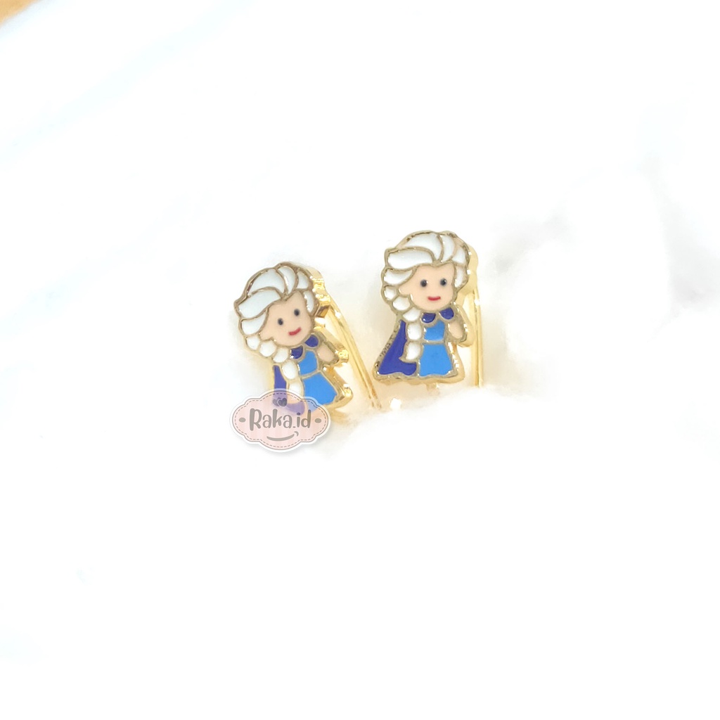 Anting Anak Perempuan Anting Desy Motif Elsa Frozen Anak Perempuan 1214