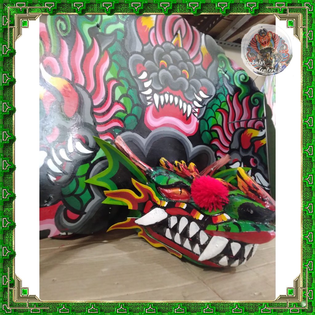 BAYAR DITEMPAT Barongan kayu anak / barongan caplok kayu / barongan anak caplok kayu murah / baronga