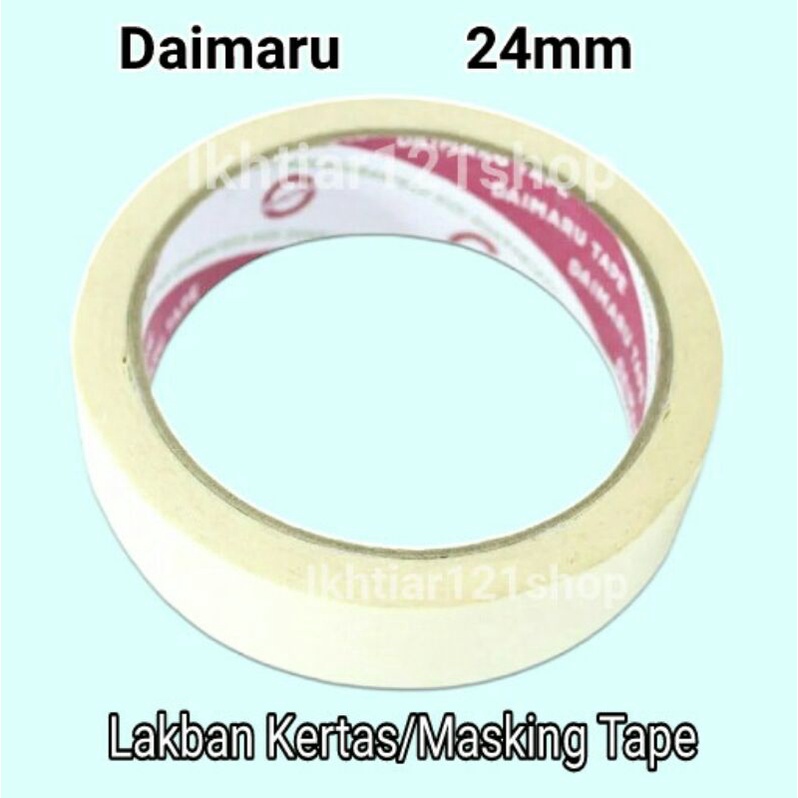

Lakban Kertas 1 inch Daimaru/Masking Tape Daimaru 24mm