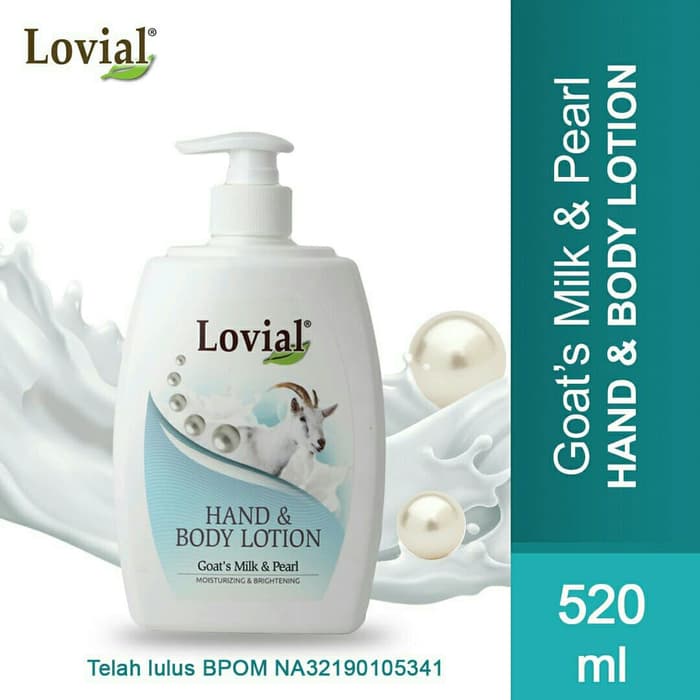 Lovial Goat's Milk & Pearl - Hand & Body Lotion 520 ML