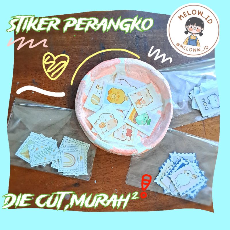 

Stiker perangko,aesthetic,cute, " untuk hiasjournal,freebies,seal,dll