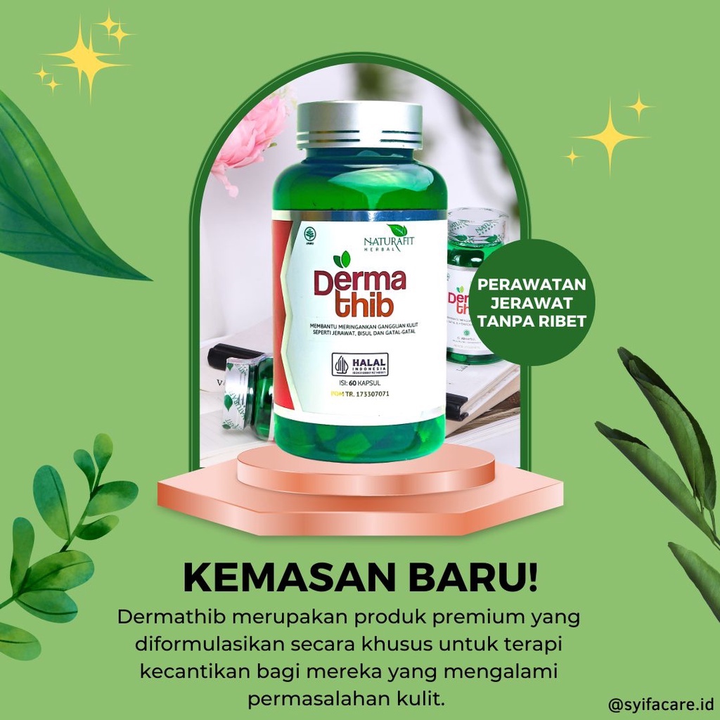 Jual Kapsul Dermathib Obat Jerawat Dan Bekas Jerawat Bpom Halal