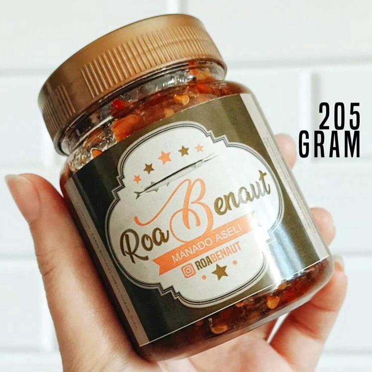 

(W(62✪) Sambal Roa Asap Manado Tanpa MSG - Sambel Ikan Roa Pedas 200 gram siap dikirim