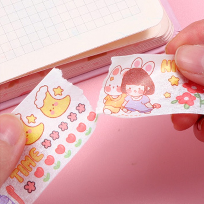 20pcs Kotak Jepang Kartun Washi Tape Stiker Set Mahasiswa Hias DIY Bahan Stiker