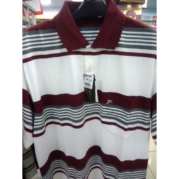 Tshirt kerah /wangky salur modasport /09-552