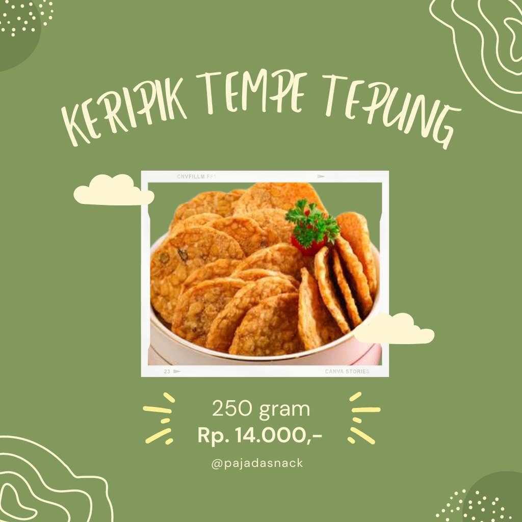 

keripik tempe tepung crispy renyah gurih