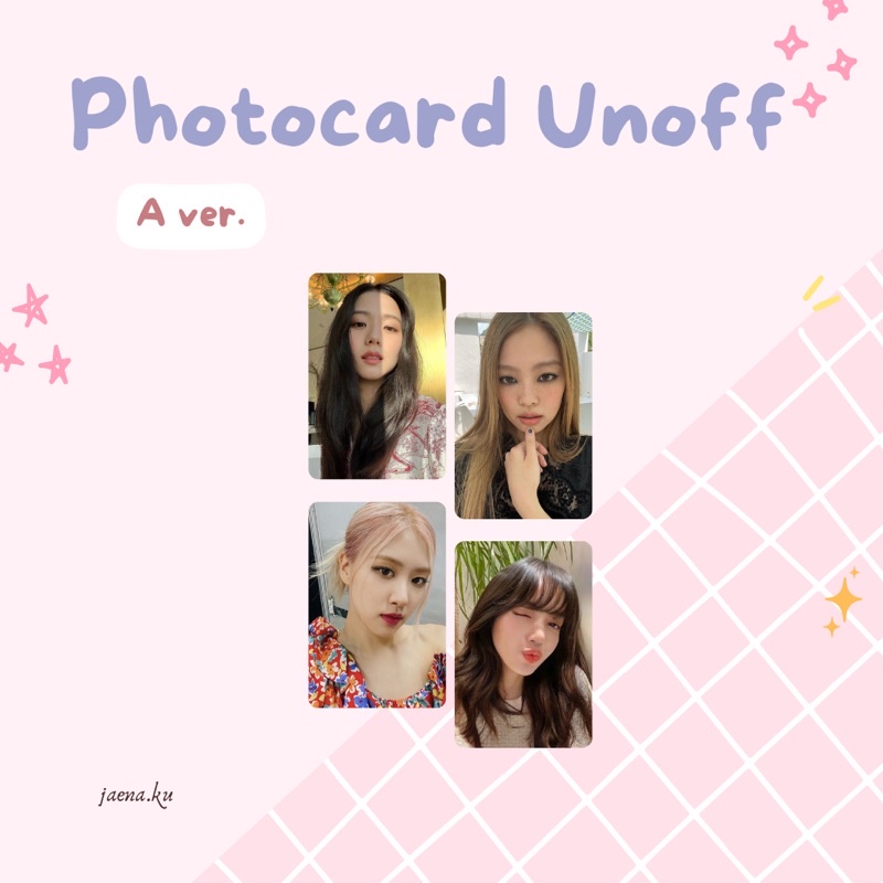 [BLACKPINK] PHOTOCARD UNOFF BLACKPINK #2 SELCA