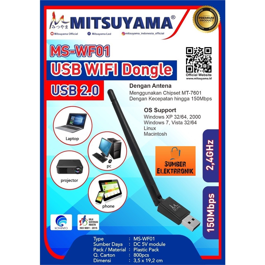 Set Top Box Mitsuyama Alat Penerima Siaran TV Digital dan DOOGLE WIFI