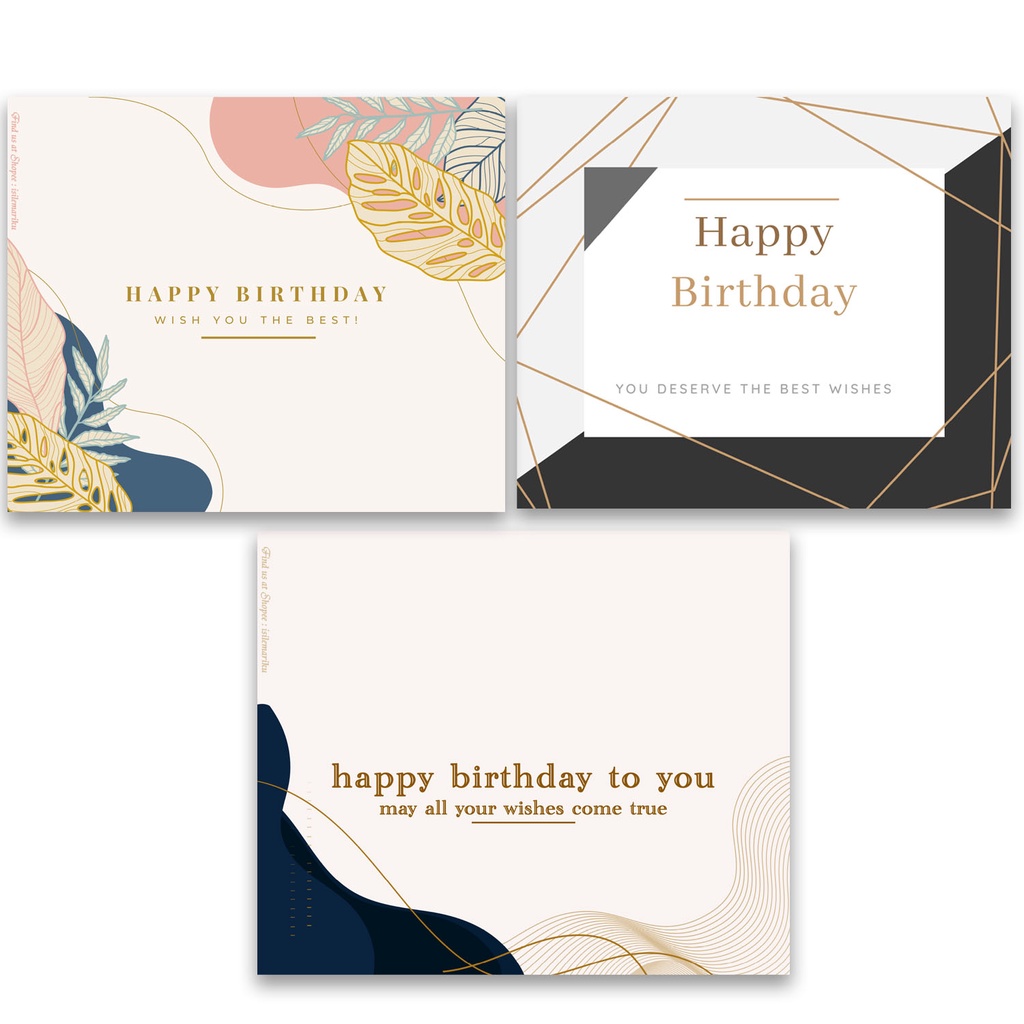 Kartu Ucapan / Greeting Card Happy Birthday 10x12cm