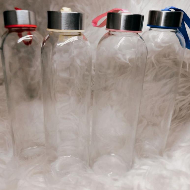 ☣ botol kaca bening 500ml/botol minum /botol minum kaca ㄶ