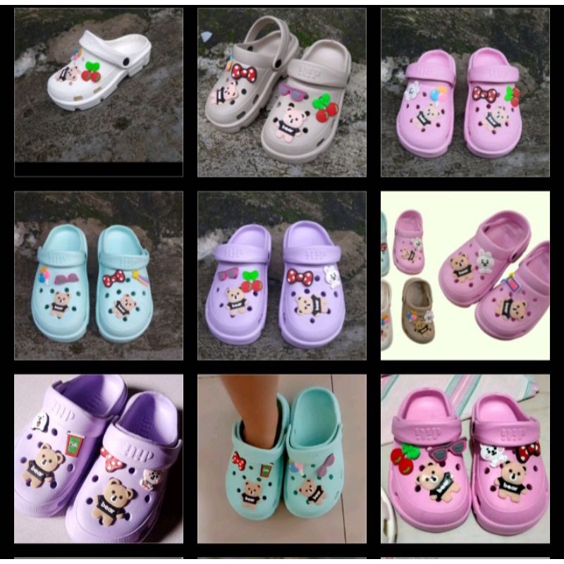 Sandal  anak perempuan  karet