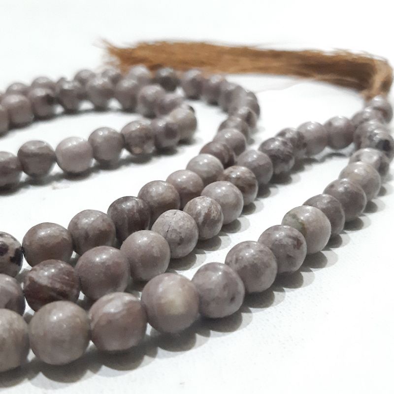 Tasbih Batu Goldenrod Jasper Tultul 99 Butir 8Mm Natural Dop