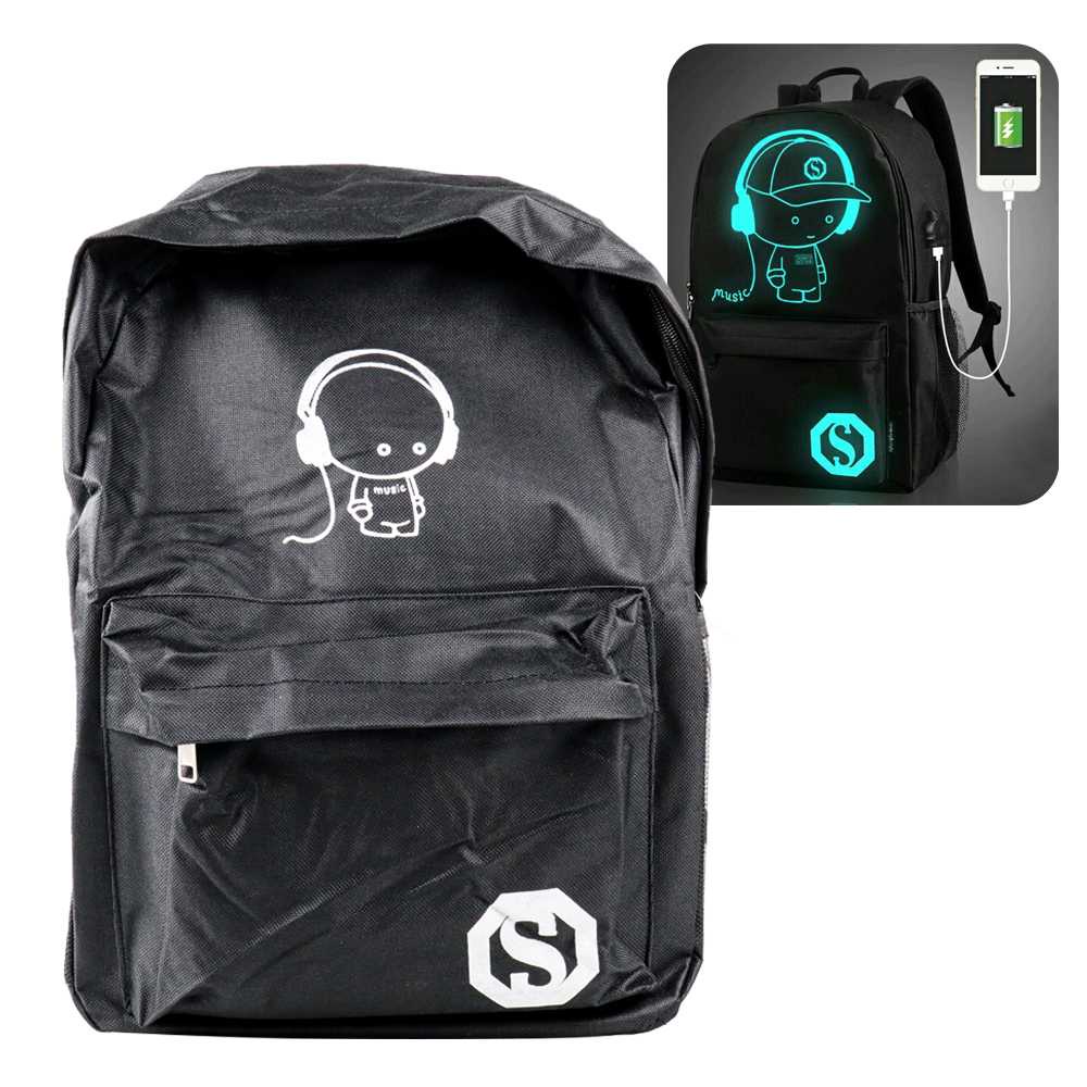 Tas Ransel Oxford Glow in The Dark