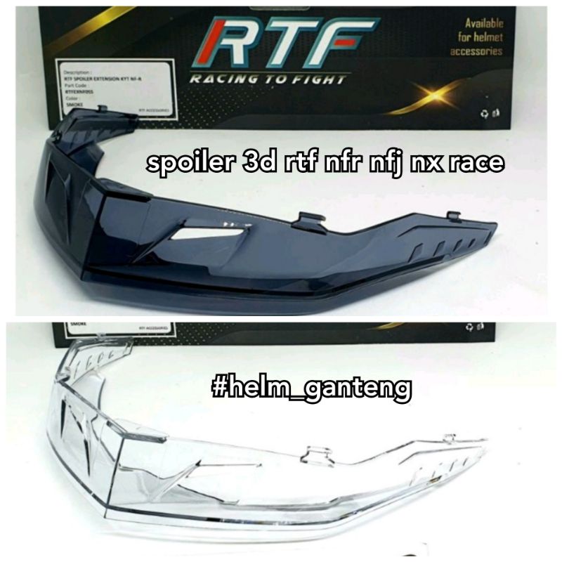 RTF spoiler akrilik kyt nfr nfj nx race cleae smoke carbon motif