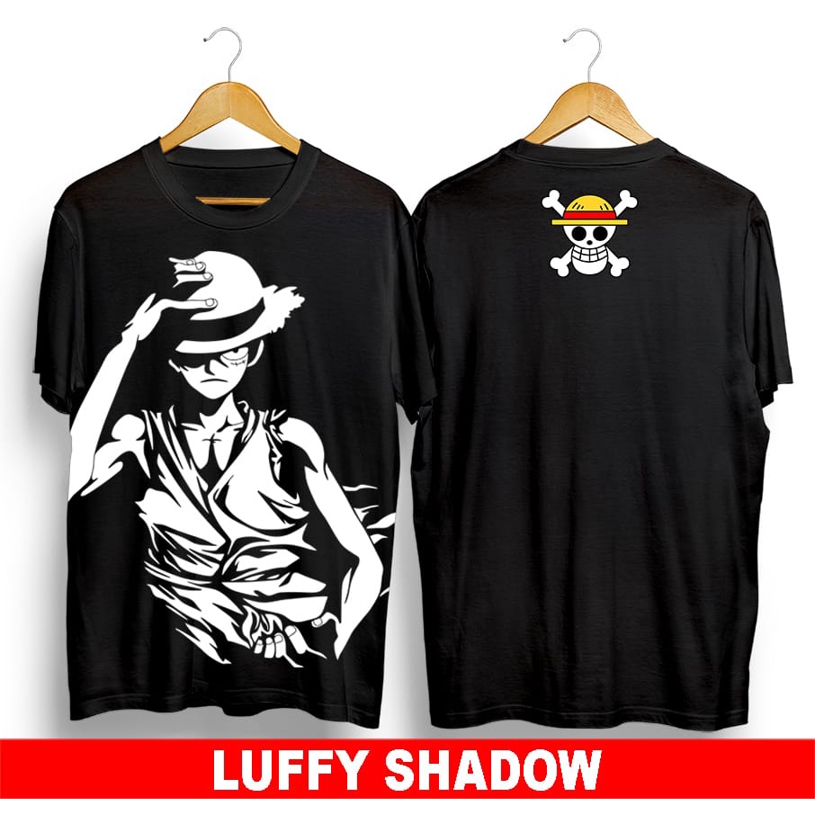 Kaos murah Kaos distro murah baju  distro pria t-shirt murah combed30s one piece 3D hitam