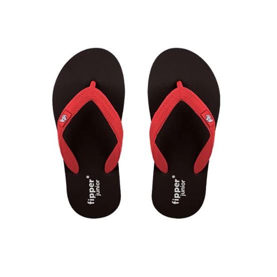 Sandal Fipper Junior Black Grey Dark Red Original