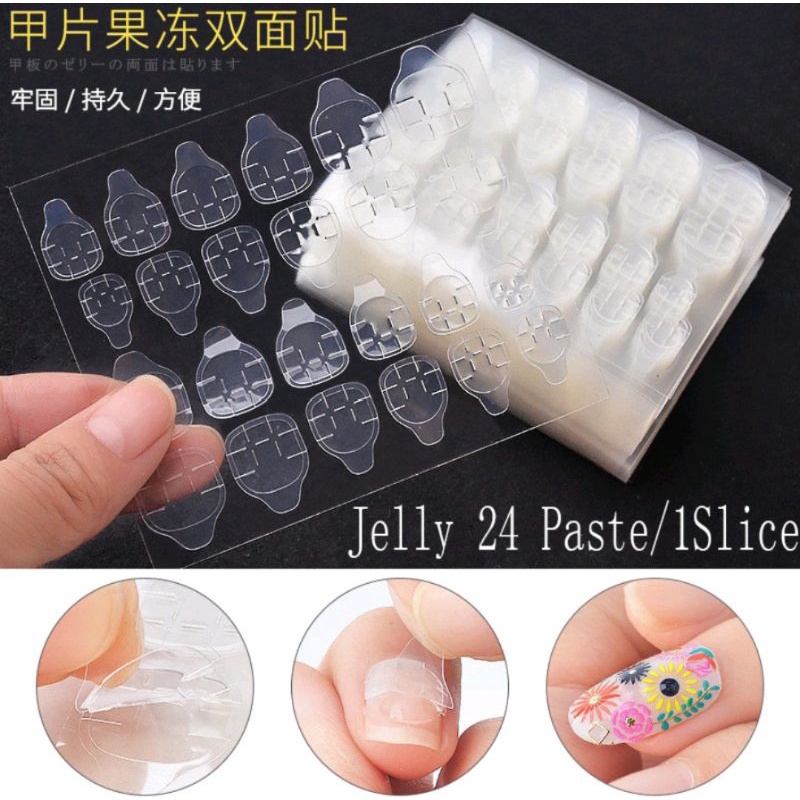 Lem kuku gel/jelly 24pcs tahan lama tahan air