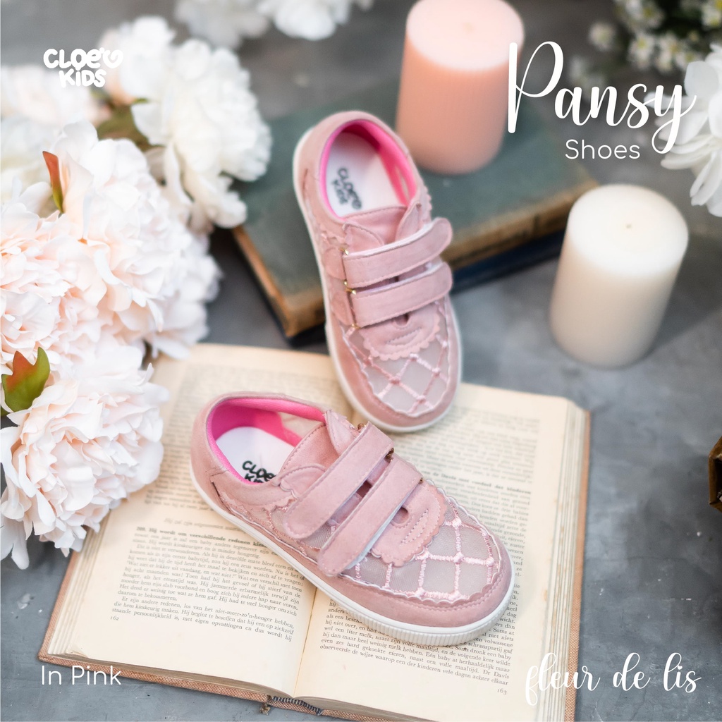 CLOEVKIDS - sepatu sneakers anak perempuan Pansy Fleur De Lis