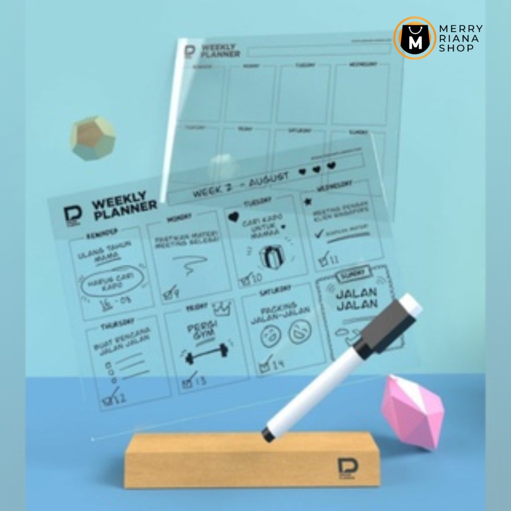 

Planner Acrylic (Bonus Pen & Book)