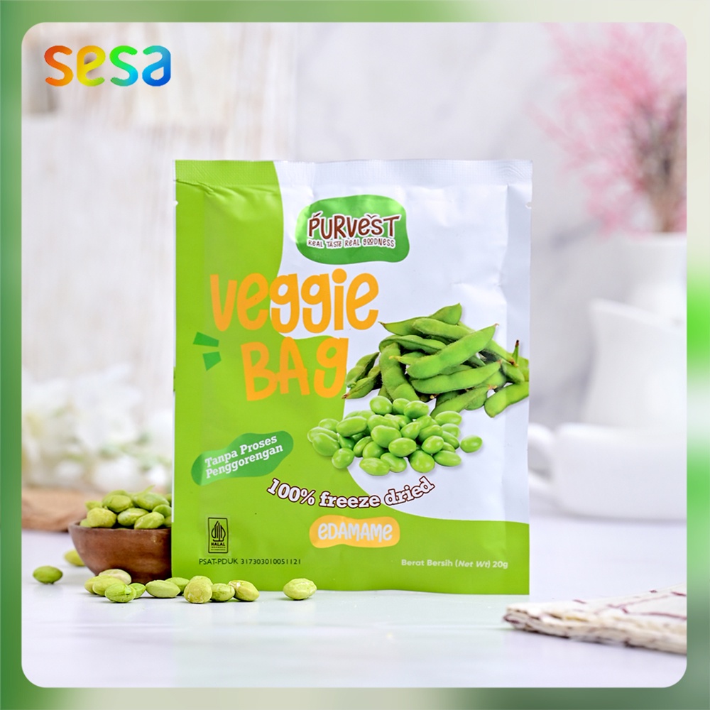 

PURVEST Fruit Bag Edamame Kering 20gr - Snack Frozen