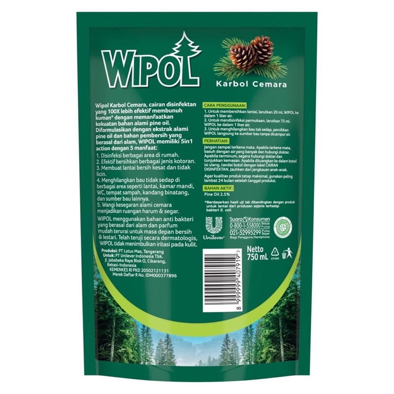 Wipol Karbol Pembersih lantai 750ml