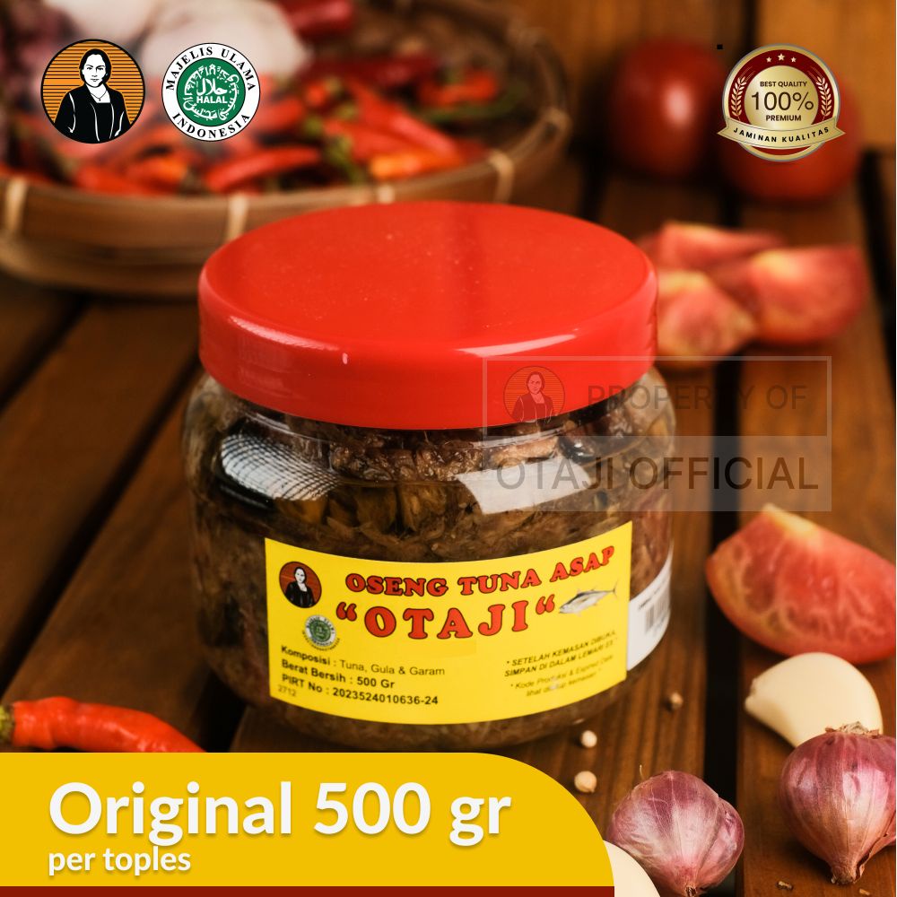 

Oseng Tuna Asap Jeng Intan - OTAJI Rasa Originial Asli Enak 500 gram