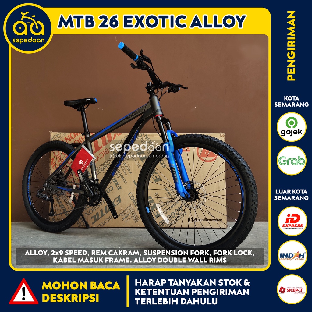 Sepeda Gunung MTB 26" EXOTIC - Alloy 3 (CARGO)