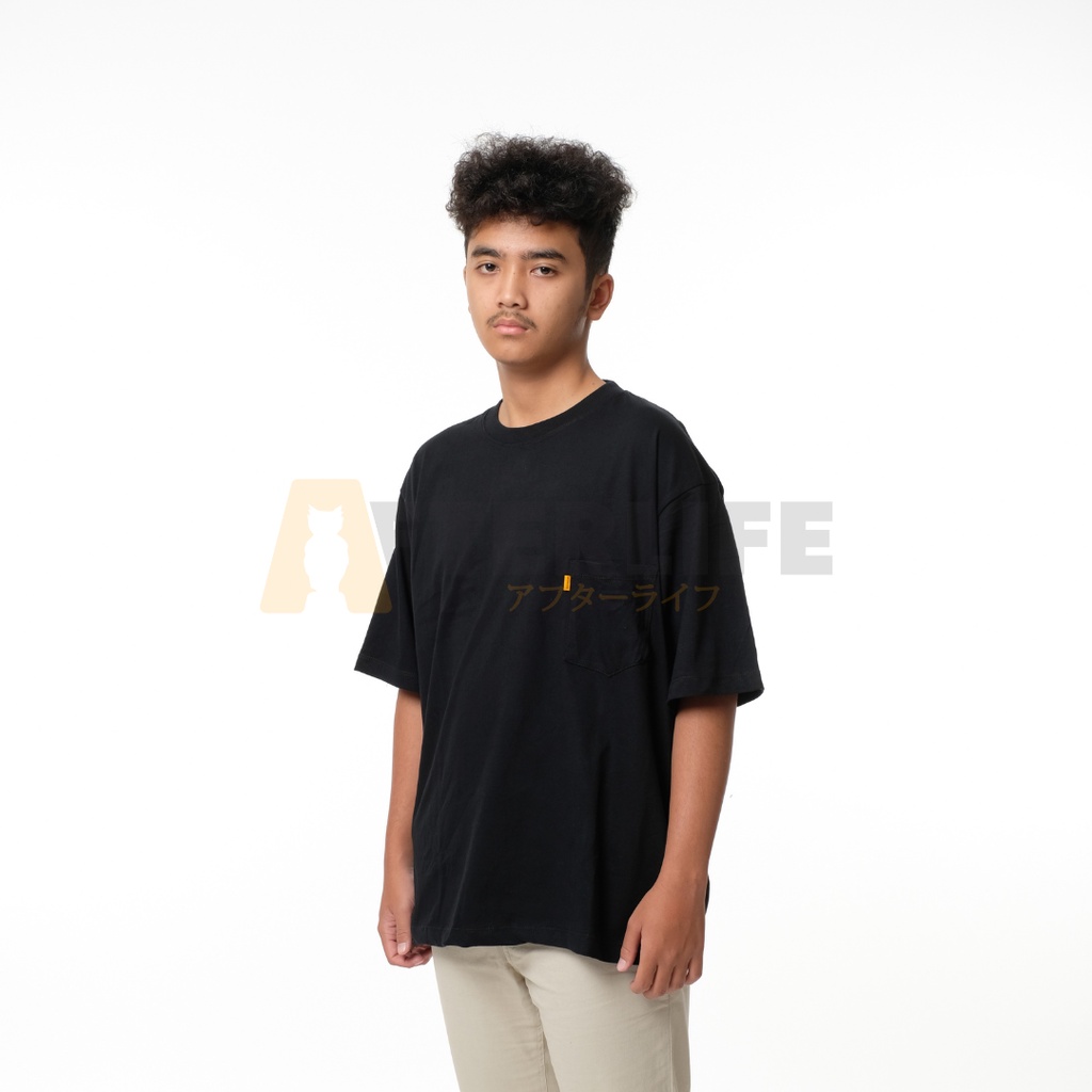 Pocket Basic Tshirt Oversize | Kaos Polos Pocket Katun 24s - AFTERLIFE