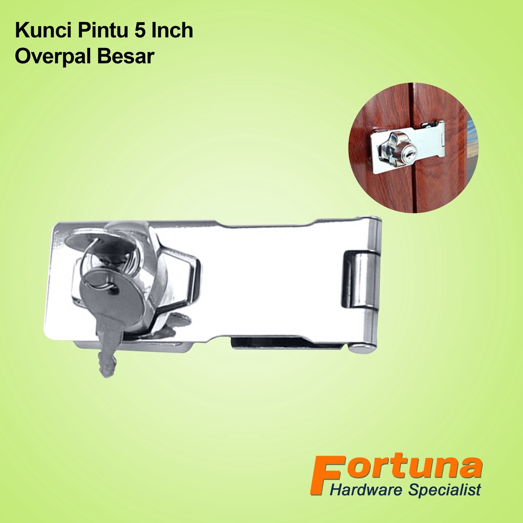 FORTUNA Overpal + Plat Tebal Besar 4 Inch / Overpal Stainless Tebal