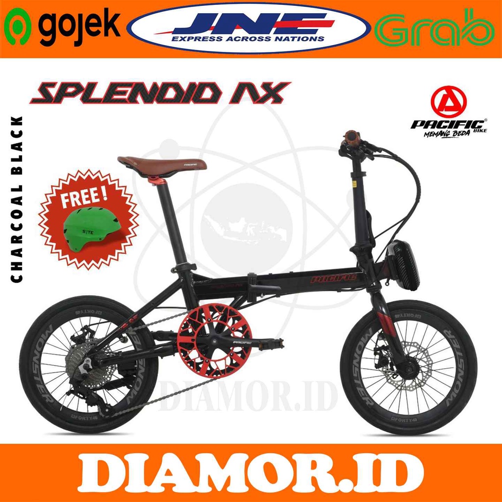 Sepeda Lipat 16 Inch Pacific Splendid AX Alloy 18 Speed New 2021