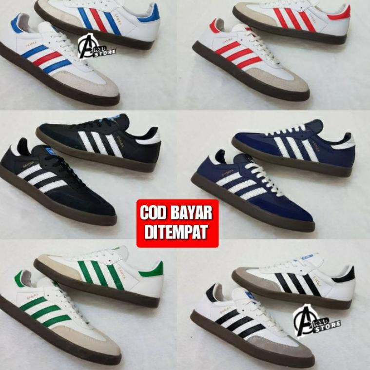 (C-D-O✓) Premium Original|Sepatu Adidas Samba Og Classic Black white Sole Gum bisa cod