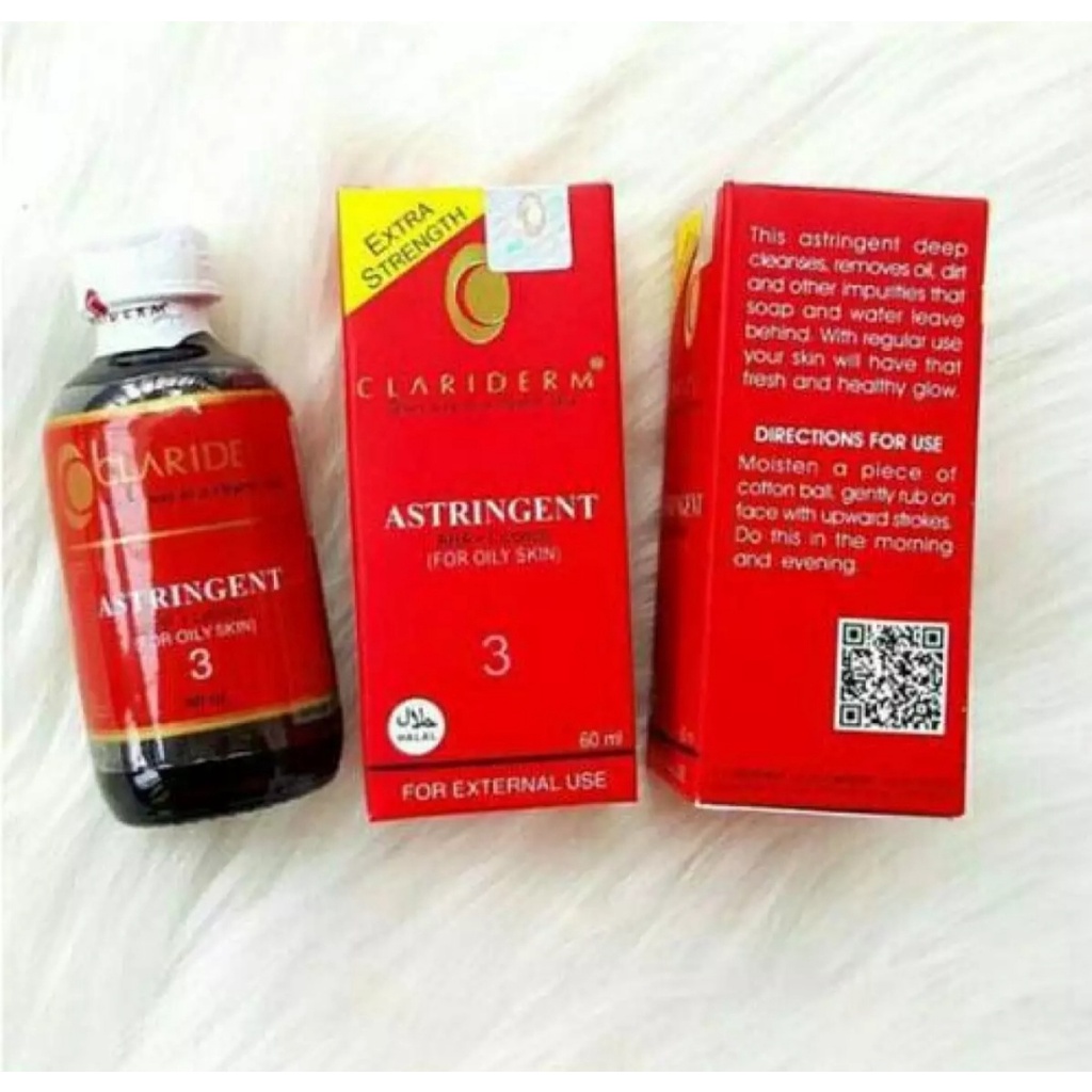 Toner Clariderm Astringent Alkohol No 3 ORIGINAL - 60 ml