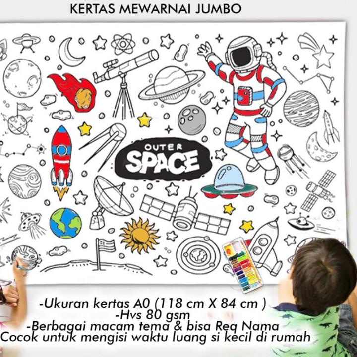 

☞Jaman Now JUMBO COLORING SHEET bisa custom nama KIDS GIANT POSTER 84x118cm KERTAS MEWARNAI BESAR MAINAN ANAK AOT ATTACK ON TITAN AMONG US SPACE PRINCESS CARTOON GHN3