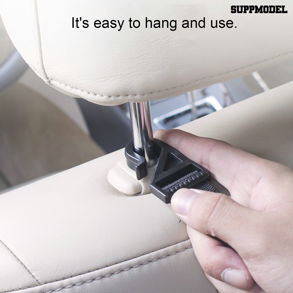 [Dekorasi] 2pcs Kait Dudukan Belakang Dapat Disesuaikan Bantalan Beban Yang Baik Pelepas Cepat Anti-Cacat Aplikasi Lebar Universal Interior Auto Kendaraan Car Headrest Hooks Perlengkapan Mobil
