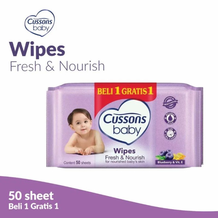 Jual Cussons Baby Wipes / Tisu Basah Cussons Baby - Fresh Nourish ...