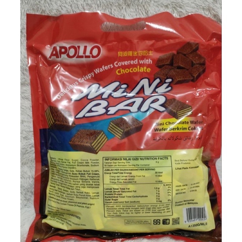 

COKELAT APOLLO MINI BAR 1 PAK ISI 50PC