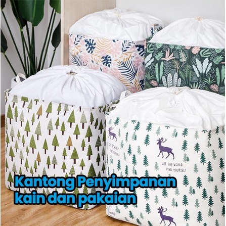 Laundry Keranjang Baju Ikat Serut Laundry Bag  Laundry Bag Keranjang Baju Laundry Bag- Laundry Bag J